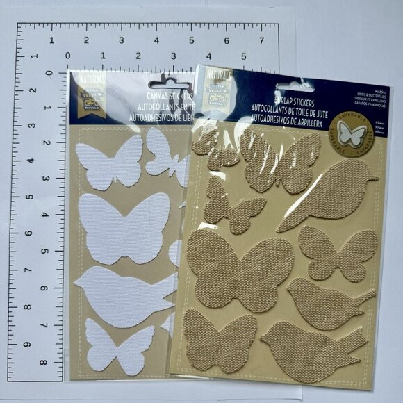 Scrapbooking Embellishments Cork Canvas Burlap New Lot Of 32 Packs - Picture 15 of 16